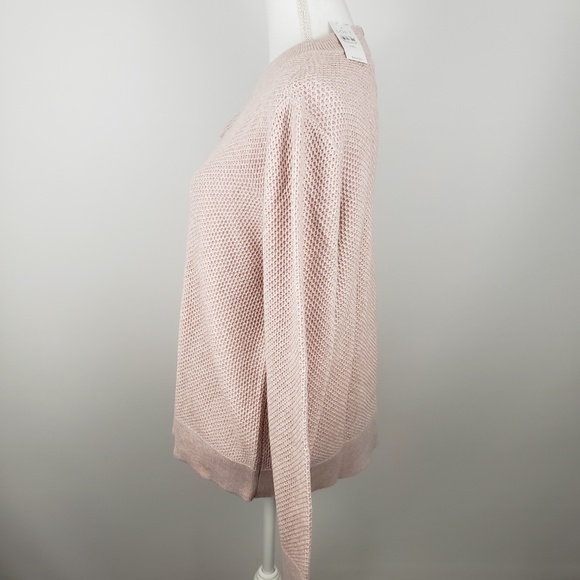 Loft sz XXL stitchy back keyhole sweater knit NWT - Picture 5 of 7